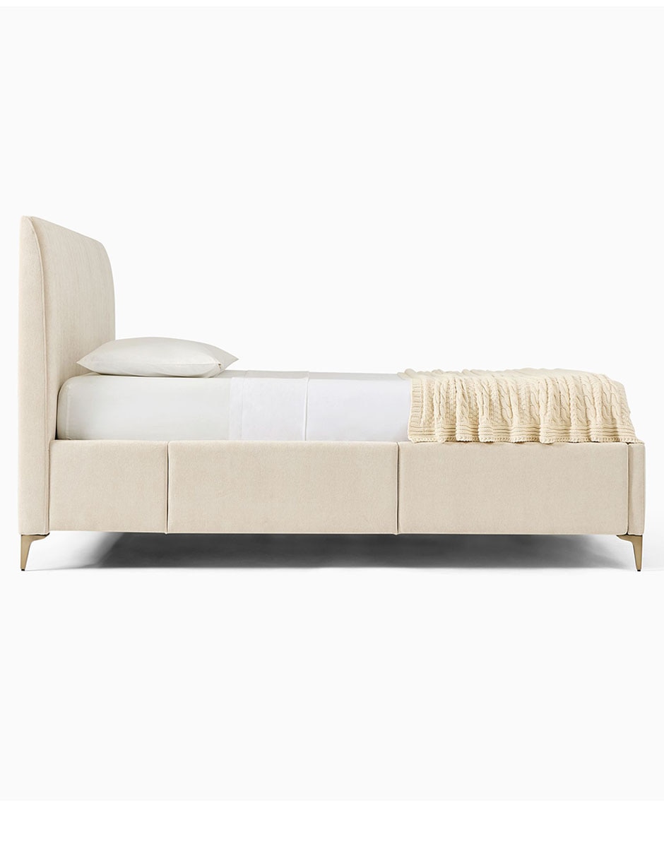 Cama andes de madera queen size