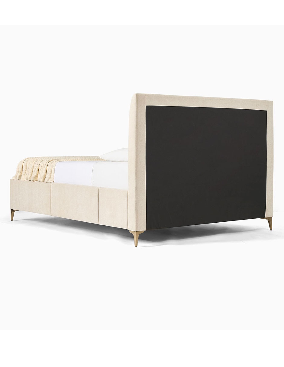 Cama andes de madera queen size
