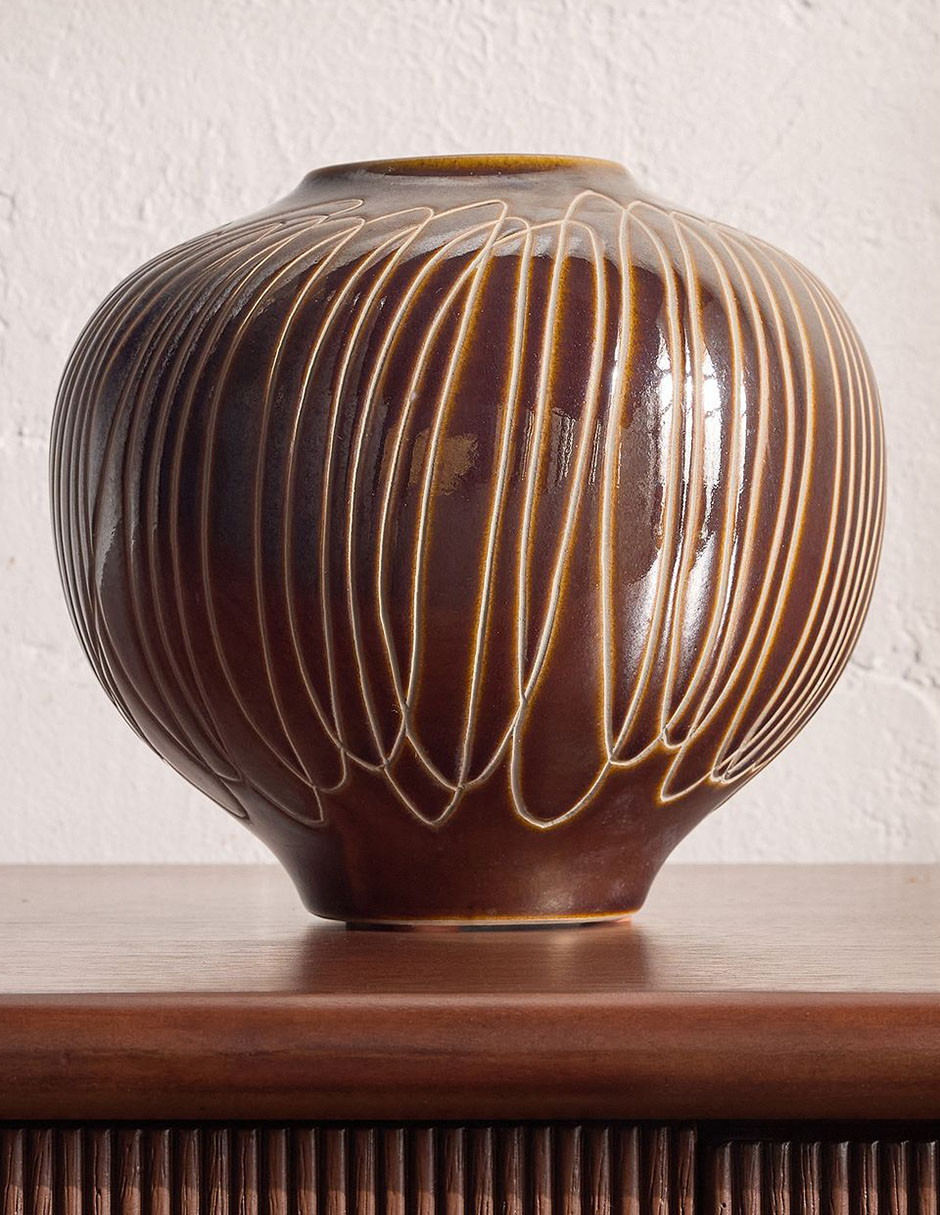 Florero Carved de cerámica Florero Carved de cerámica