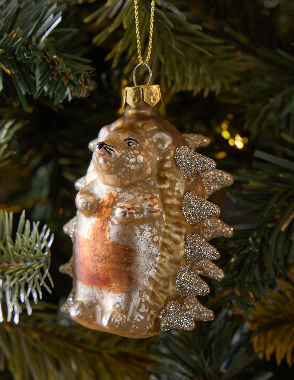 Ornamento Navidad erizo New
