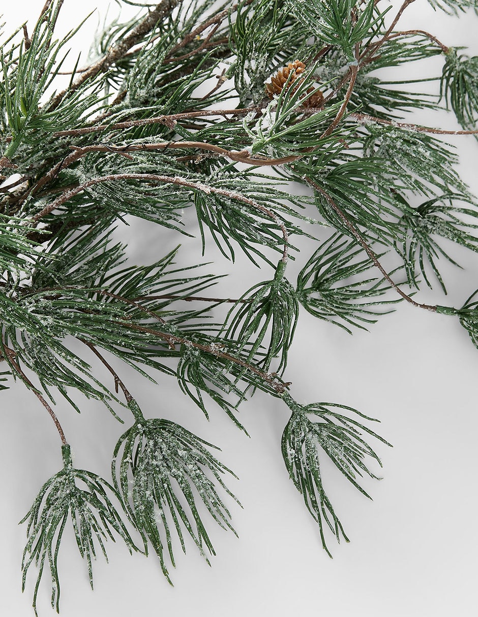 Guirnalda navideña frosted con piñas 248.9 cm 4