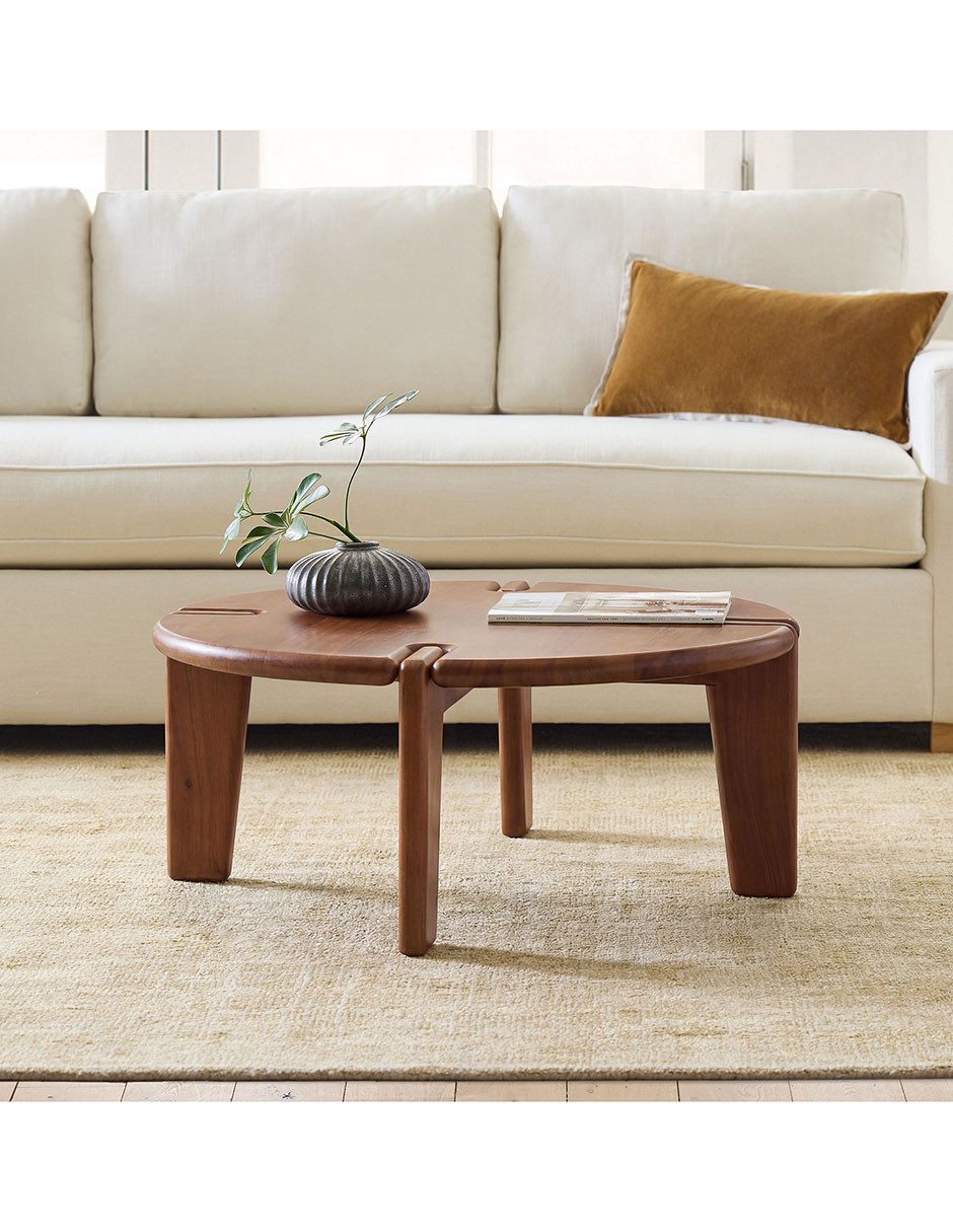 Mesa centro Hollis de madera 6