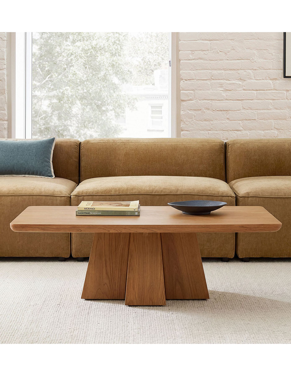 Mesa de centro Axton de madera 7