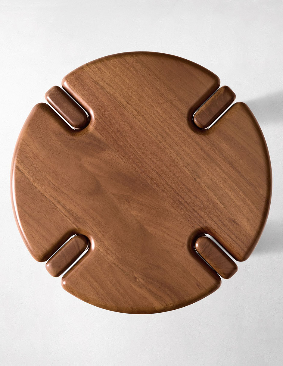 Mesa auxiliar Hollis de madera 2