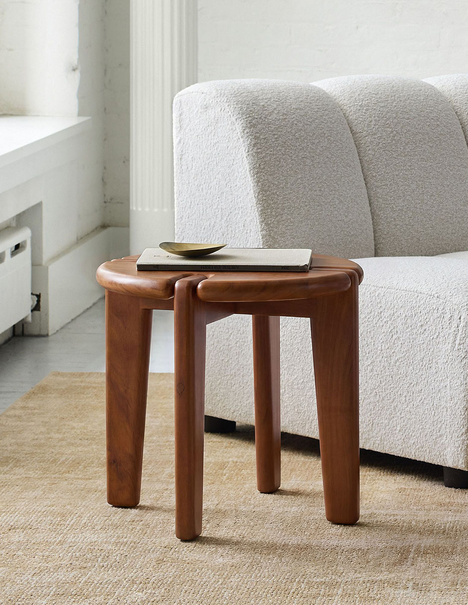 Mesa auxiliar Hollis de madera 5