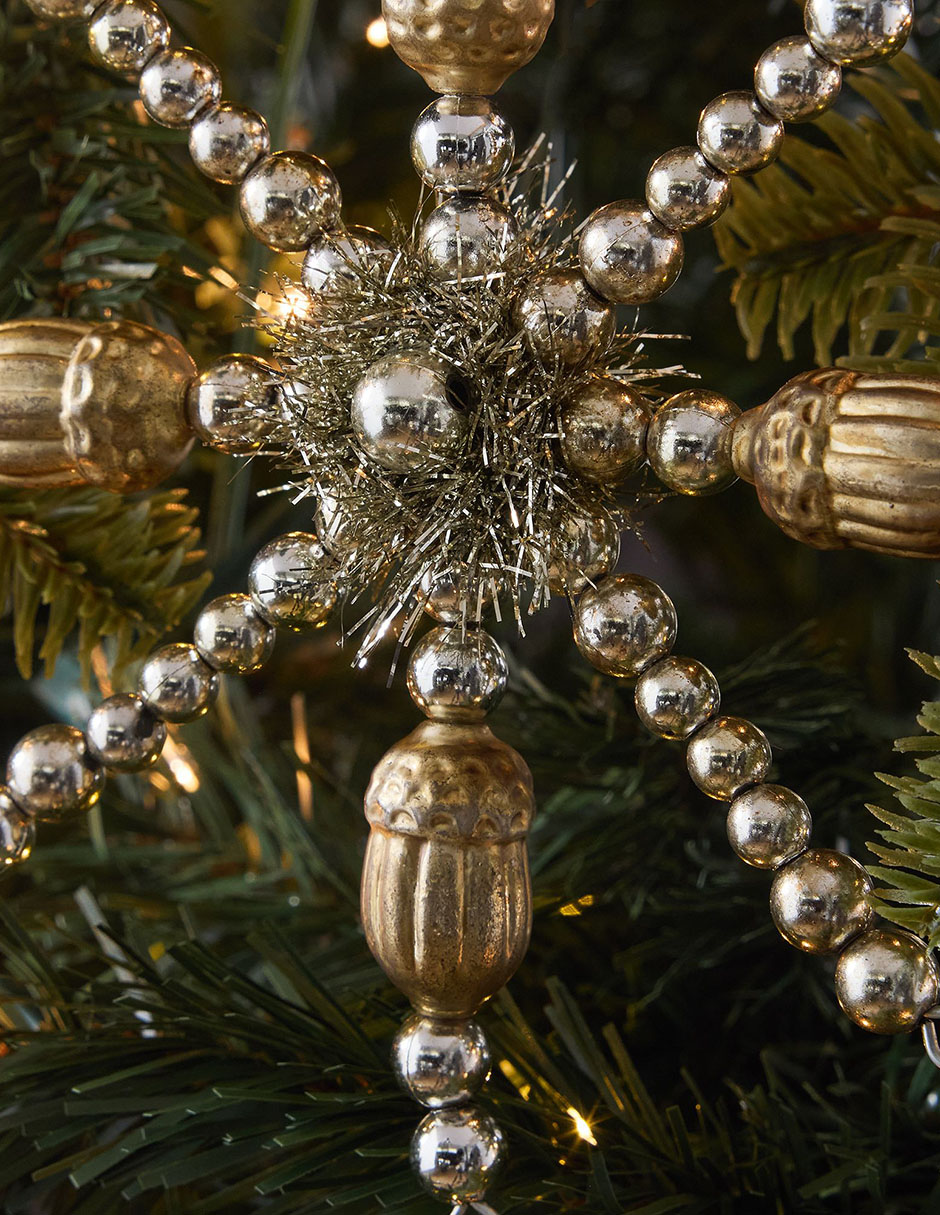 Ornamento navideño Beaded Star 2