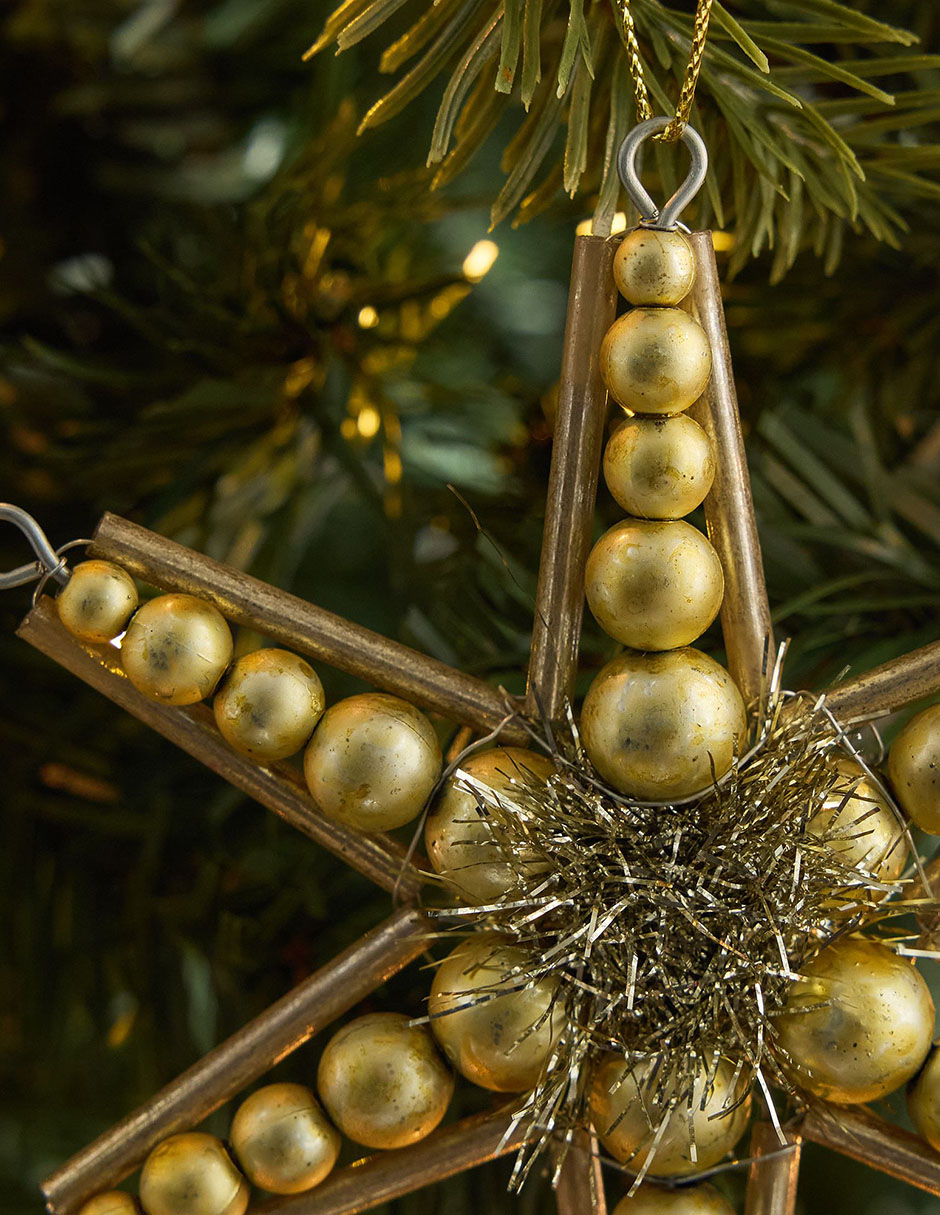 Ornamento navideño Beaded Star 2
