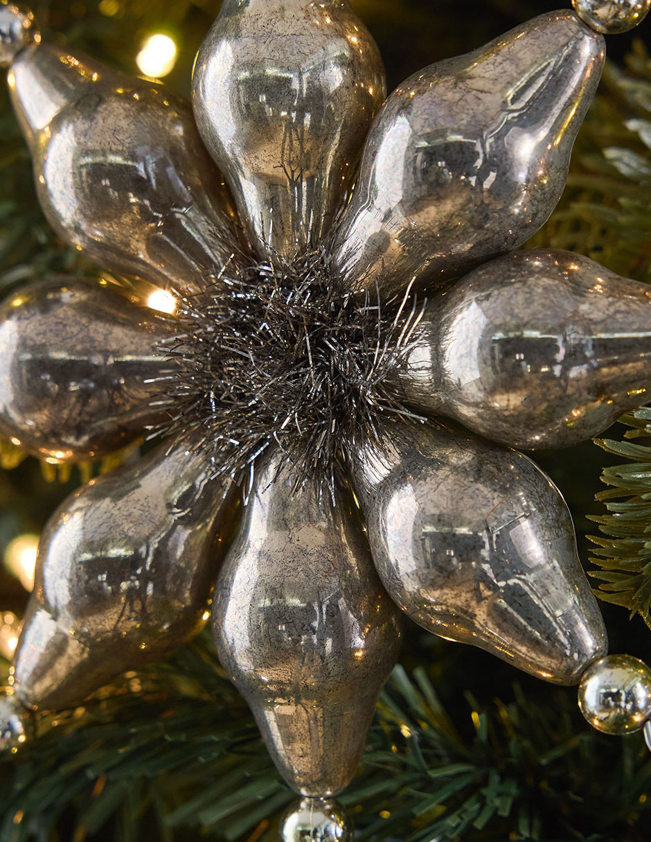 Ornamento navideño Beaded Star