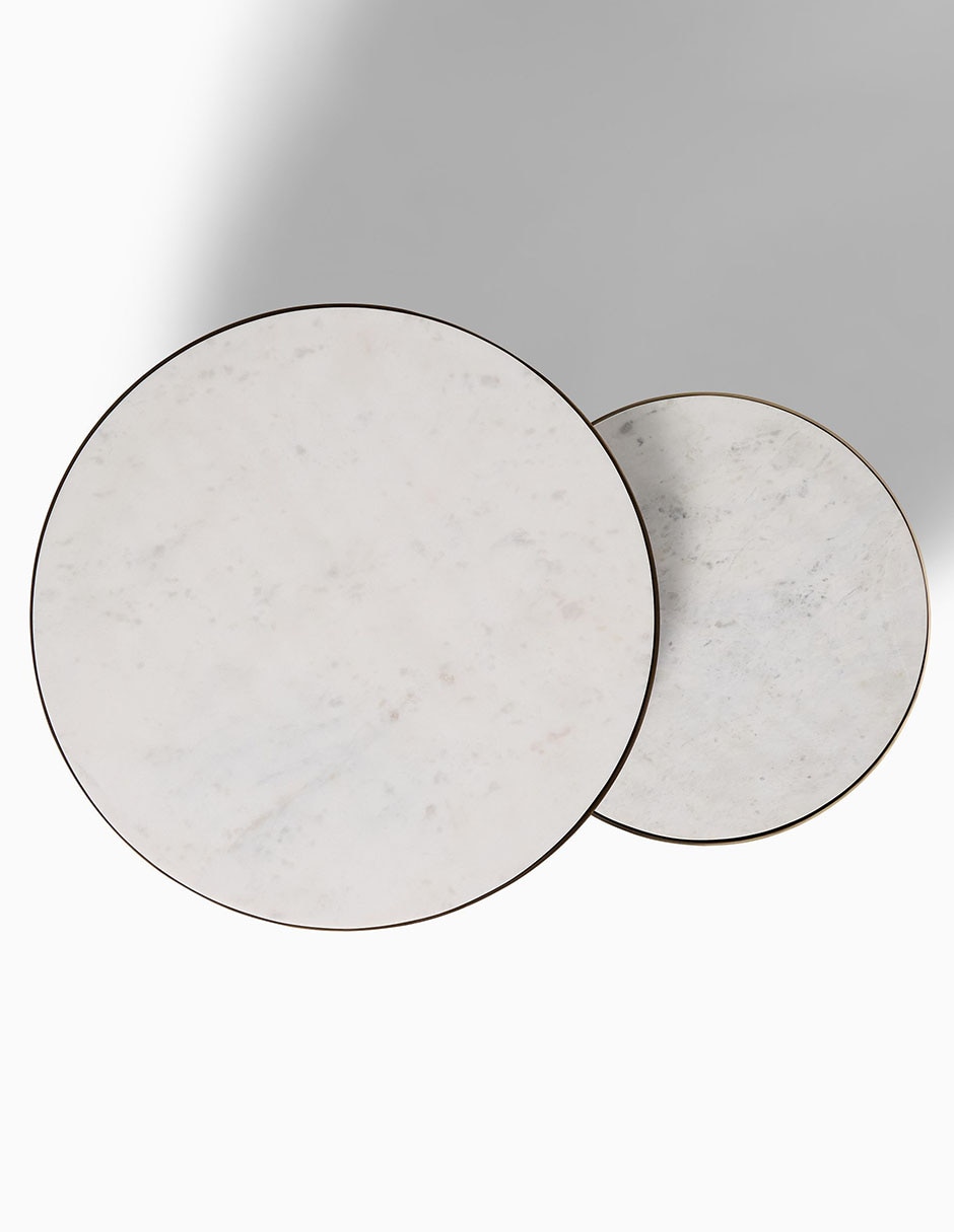 Set mesa de centro Elwell de mármol 2 piezas Set mesa de centro Elwell de mármol 2 piezas