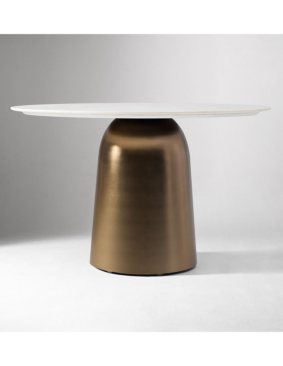 Mesa de comedor redonda Olina Marble